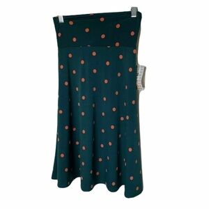 New LulaRoe Azure Skirt Womens XS Blue Green Pink